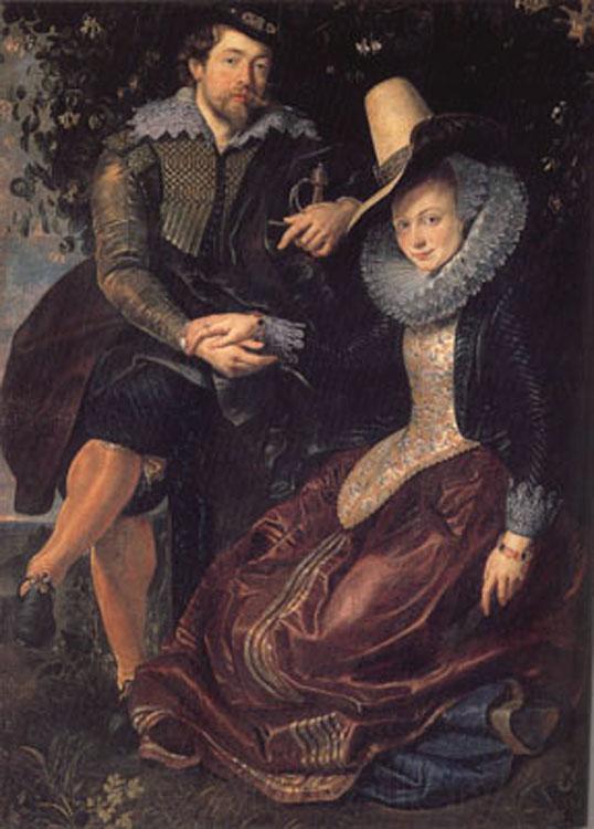 Peter Paul Rubens The Artist and his Wife in a Honeysuckle Bower (mk01) Norge oil painting art
